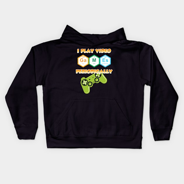 I play video games periodically Kids Hoodie by BambooBox